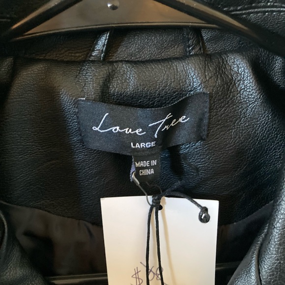 Oblong Box Shop Vegan Leather Motorcycle Jacket - Picture 6 of 10